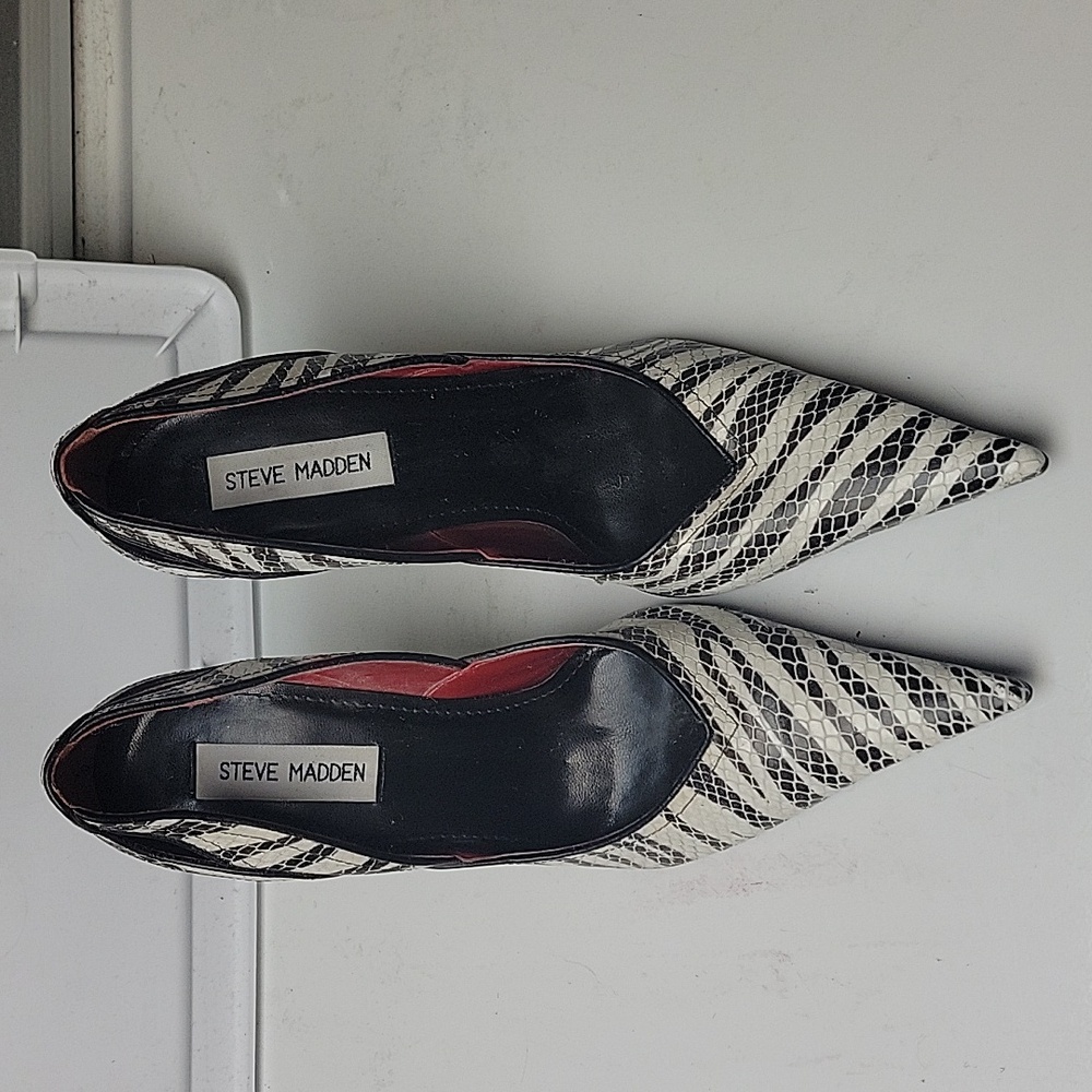 Steve Madden zebra print heels